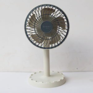 JYSUPER JY-2218 rechargeable fan front view with 4000mAh battery and 3 speed settings